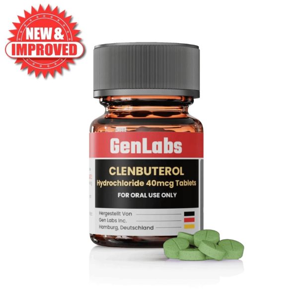 CLENBUTEROL HYDROCHLORIDE 40MCG / PER TAB – 100 TABLETS – GENLABS