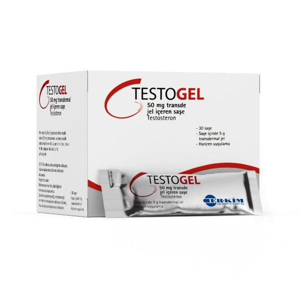 TESTOGEL 50MG TRANSDERMAL (TESTOSTERONE GEL 30 SATCHETS 50MG EACH ) – ER KIM PHARMACUETICALS