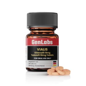 VIALIS – SILDENAFIL 15MG / TADALAFIL 10MG – PER TAB – 60 TABLETS – GENLABS